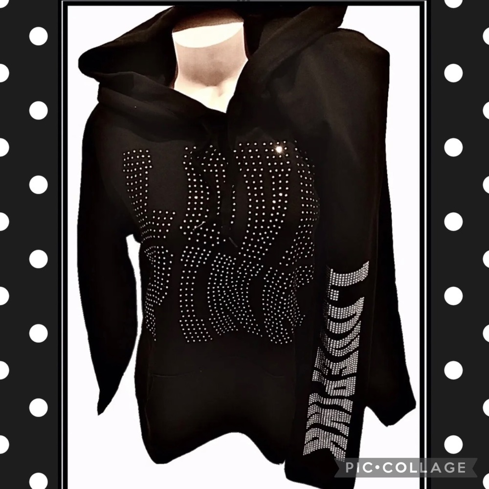 Victoria's Secret PINK Bling Hoodie And
Matching Shine Leggings size XXL 2X